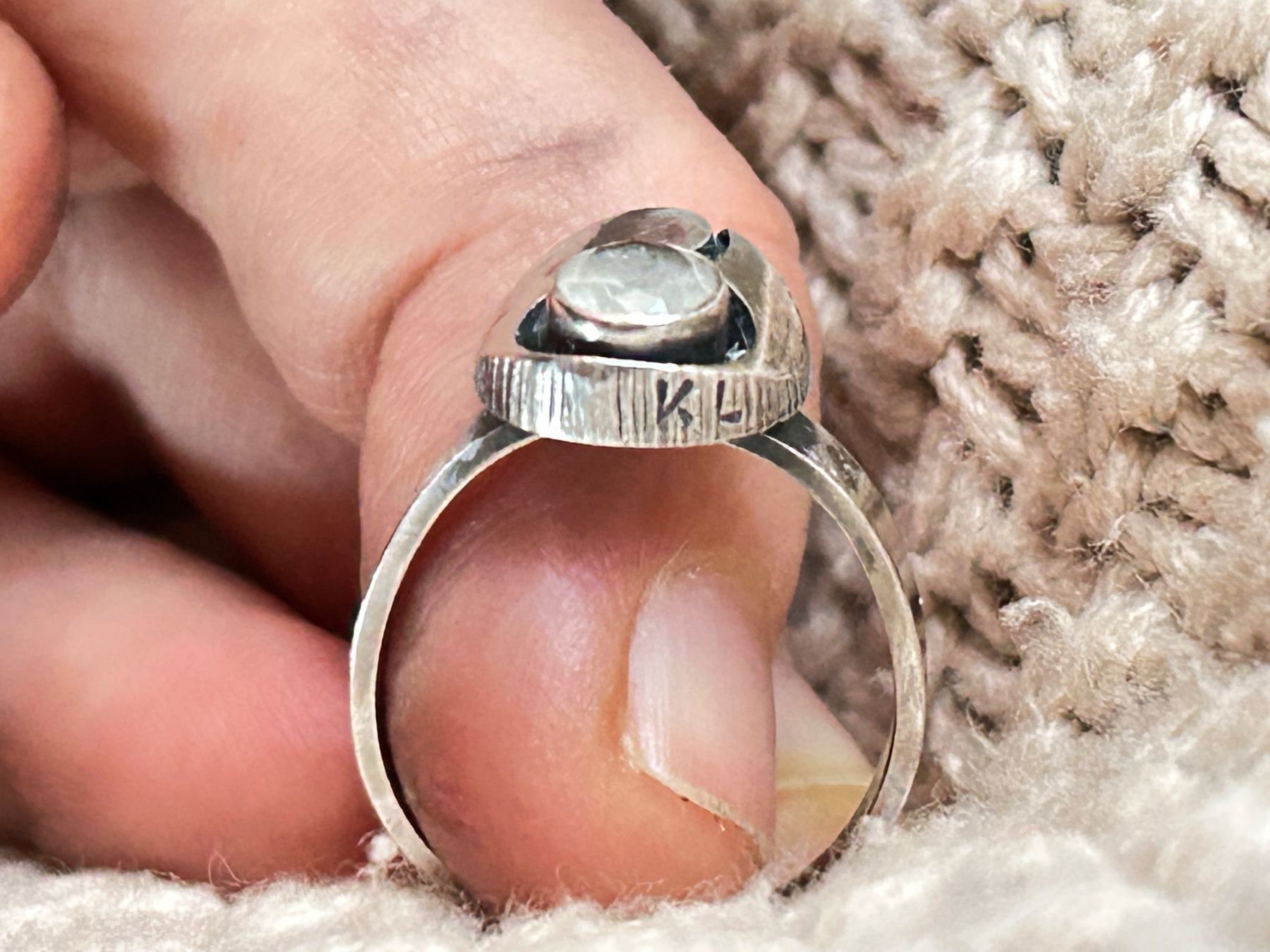 Ringe: Silberring Gr. 54 Vintage Finnland – Gebraucht aus Laufen von Bellavitaboom 7