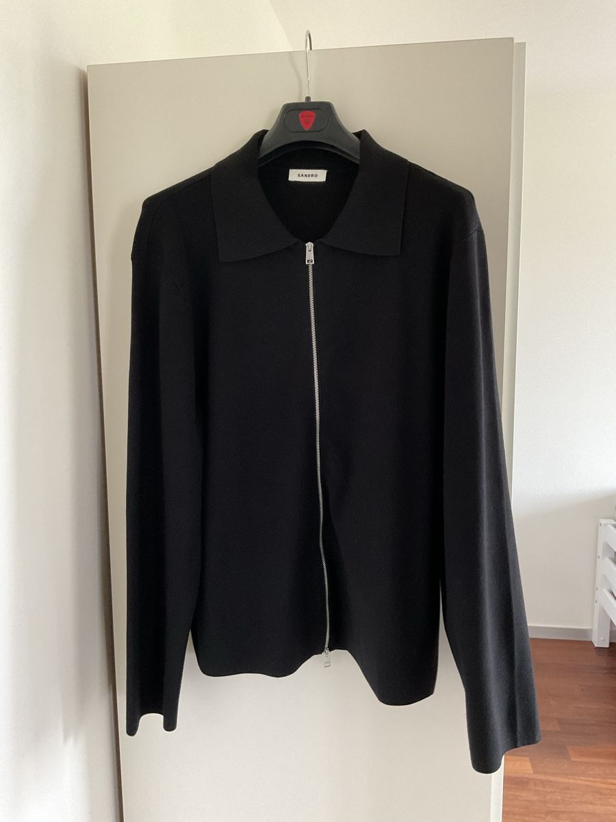 Sandro Jacken: Sandro Cardigan, schwarz, Gr.M – Gebraucht aus Plan-les-Ouates von 65Wolle