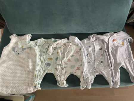 Pijamapaket Grösse 56-62 inklusive Schlafsack