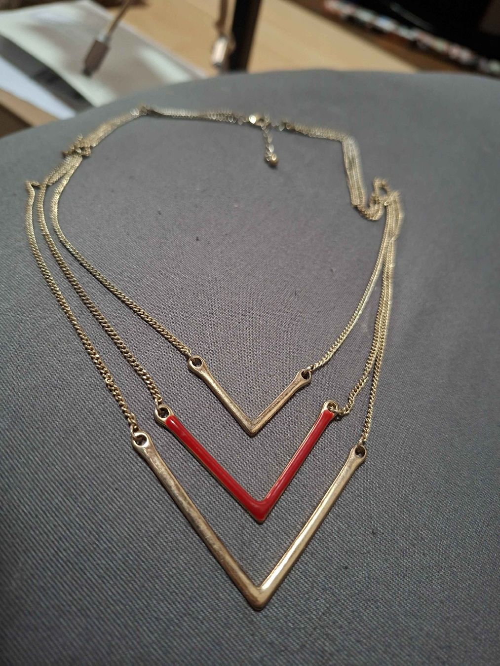 Ketten: Collier multi-rangs doré avec motifs – Gebraucht aus Tannay von v1n1p00h 7