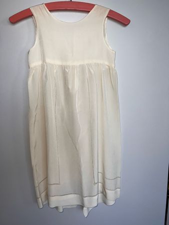 Baby Kleid / Taufkleid aus echter Rohseide