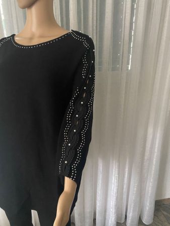 perfekter Auftritt - spezieller Pullover mit Perlen, L/XL