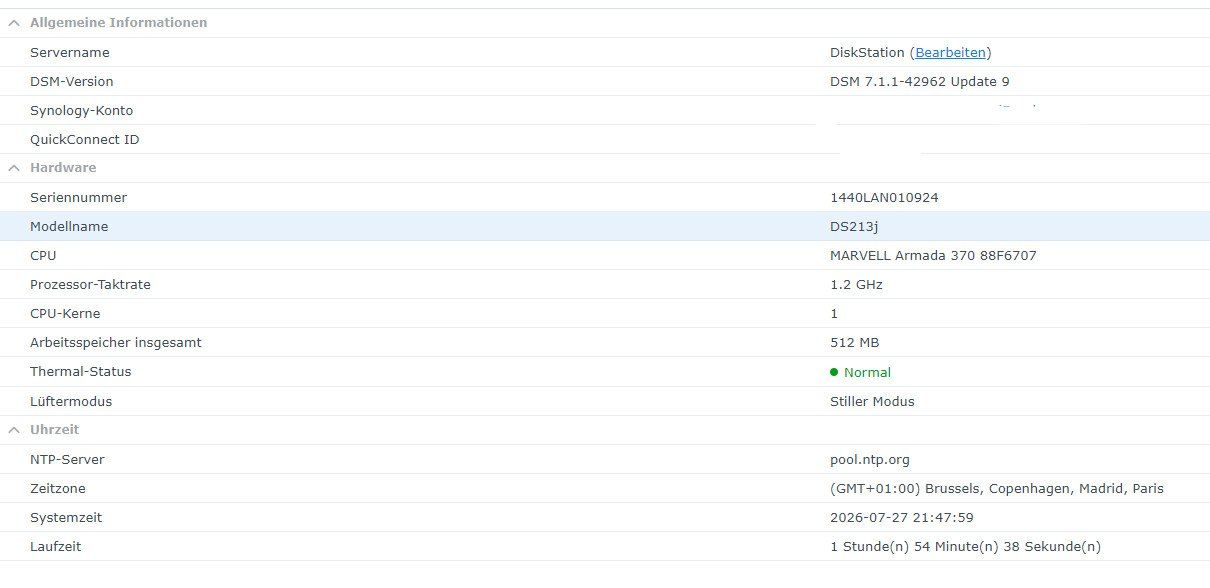 Synology Server: Synology NAS DS213j – Usato da Böckten venduto da Jolu 3