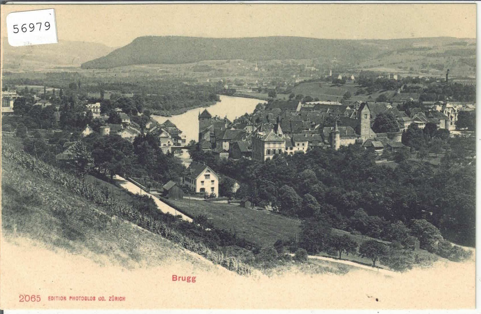 Cartoline postali: Brugg - Generalansicht – Usato da Ettingen venduto da Kartenplanet