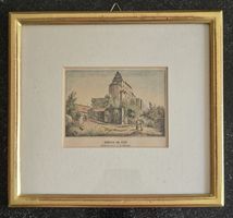 Zeichnung, Stich, Radierung, Druck, Bild Schloss Kastelen