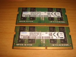 2 Stück 16gb ddr4 2666 RAM für Laptop. Getestet.