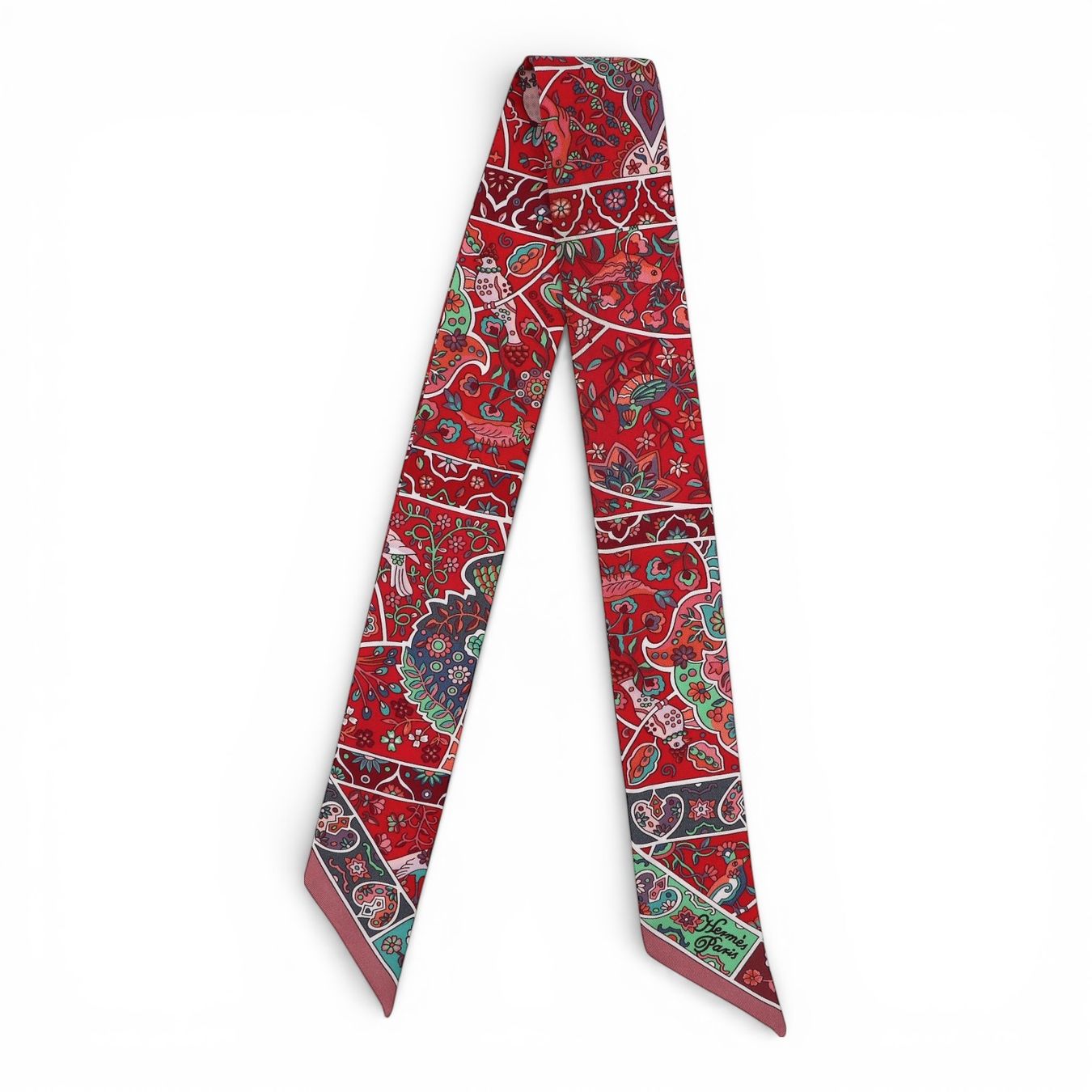 Hermès Foulard & Sciarpe: Hermès Twilly "Au pays des Oiseaux" – Usato da Binningen venduto da Designerlabels