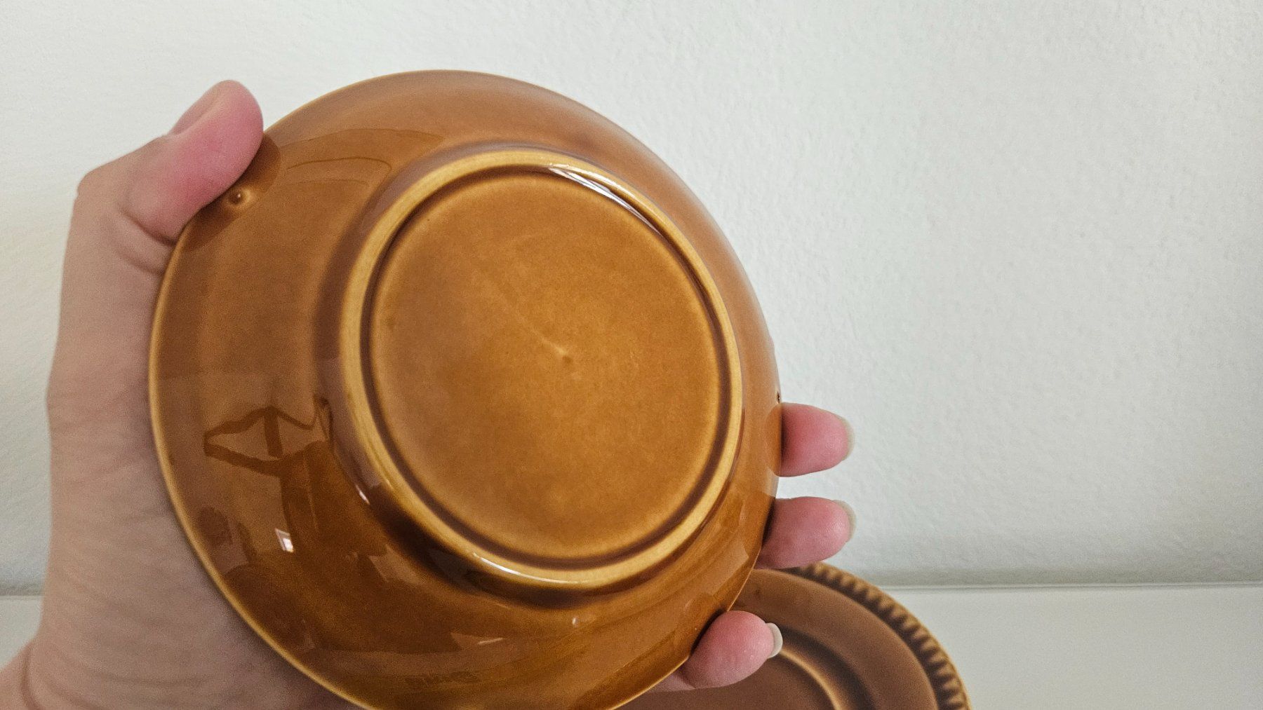 Piatti: 6 piattini marroni per tazza da tè – Usato da Melano venduto da H-Sara 2