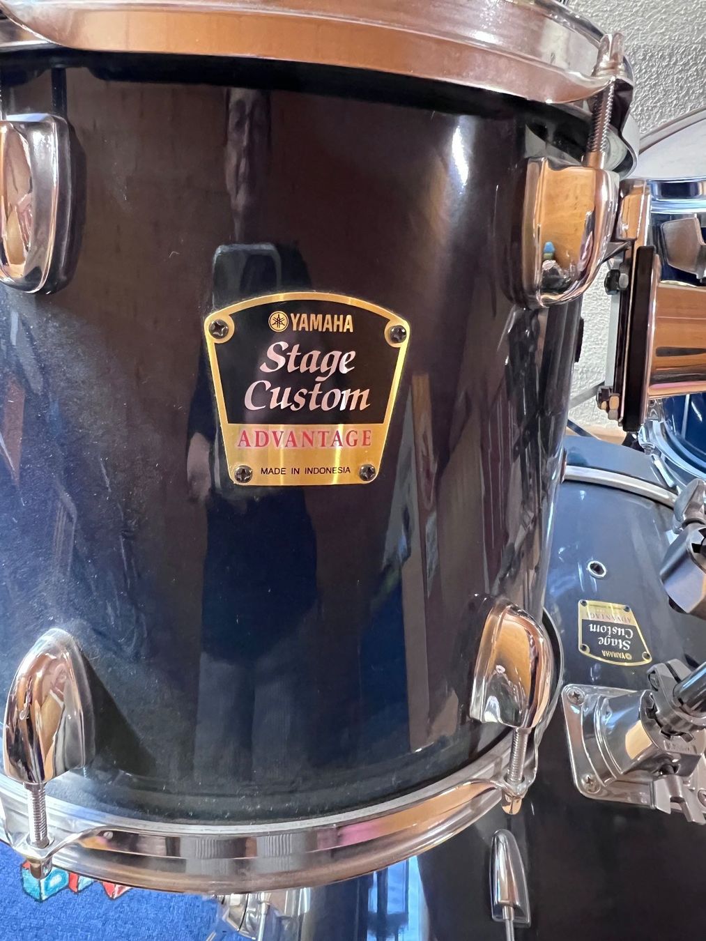Yamaha Strumenti musicali: Yamaha Stage Custom Advantage Schlagzeug, blau – Usato da Guntershausen venduto da fuchs911 6
