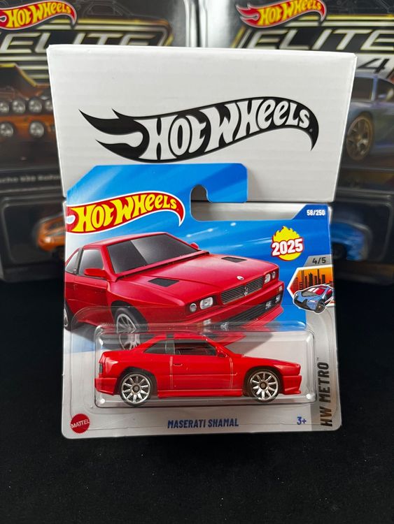 Hot Wheels HW Metro 2025 - Maserati Shamal Rouge - N°58/250 - Modèle 1/64 Neuf - Âge 3 Ans Et Plus