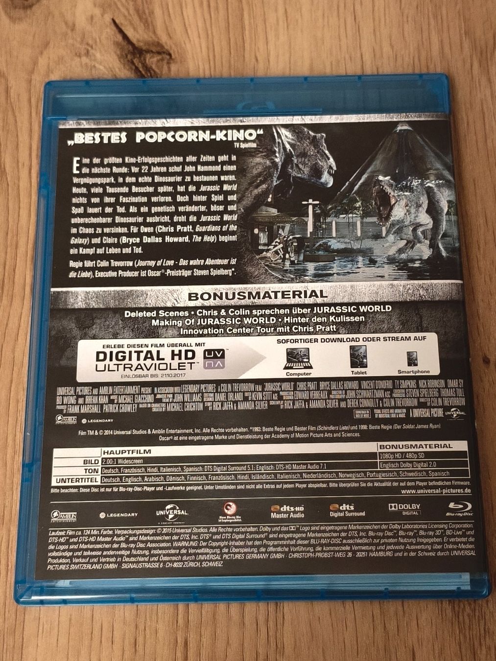 Tutti i DVDs: Jurassic World – (Blu-Ray/2015) – Usato da Schaffhausen venduto da philscardstore 4