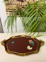 Serviertablet - Servierplatte aus Holz ! handbemalt !