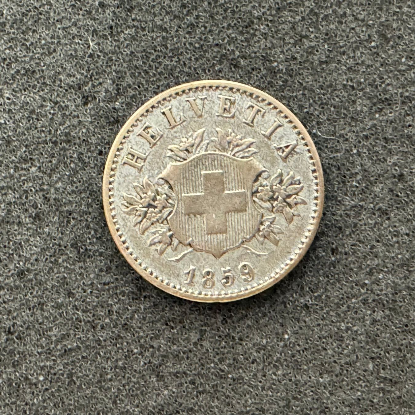 Tutti le monete: 20 Rappen Schweiz Wappen 1859 – Usato da Reitnau venduto da tb-muenzen