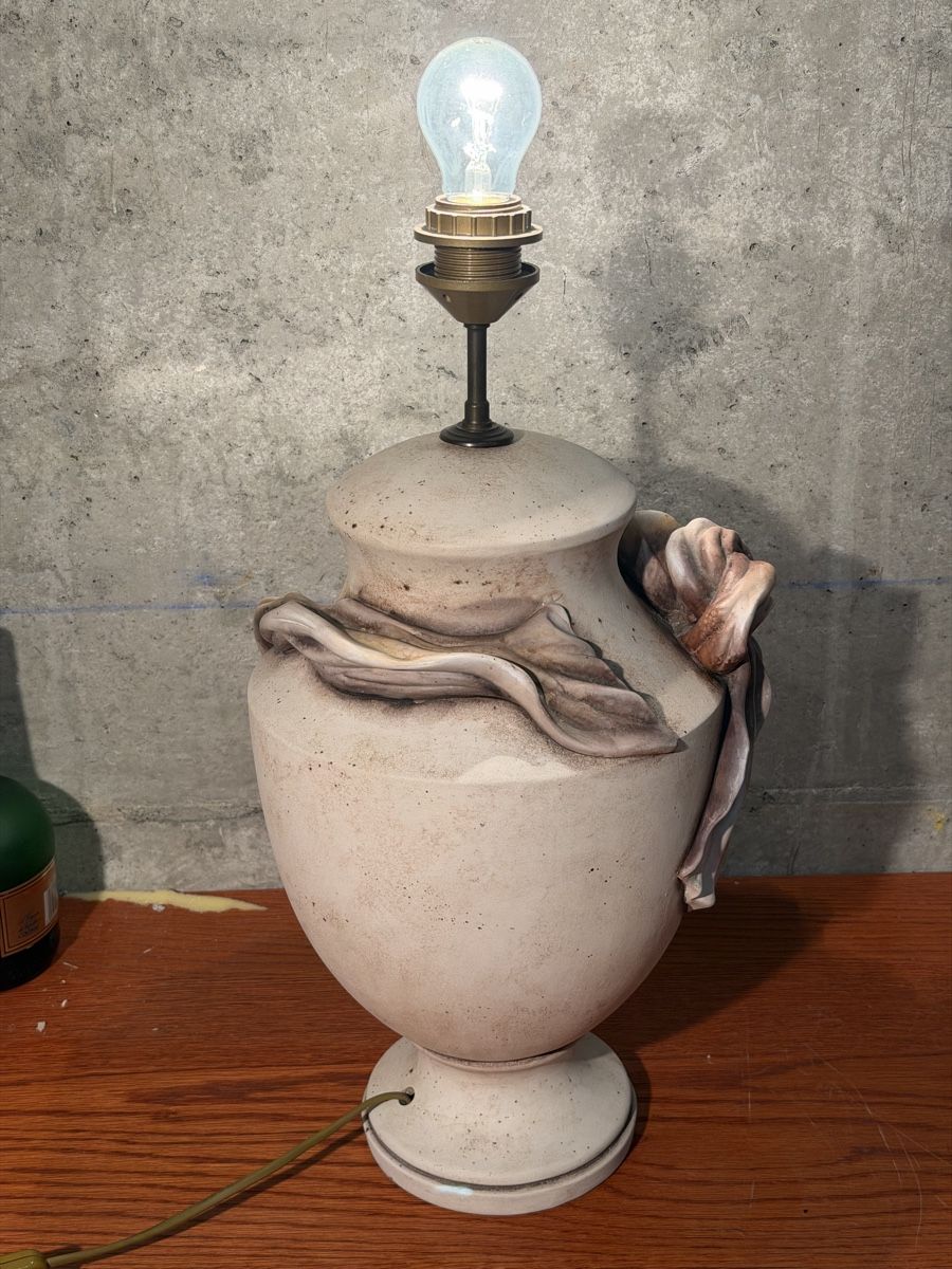 Lampade: Vintage Floral Table Lamp - mid century – Usato da Lausanne venduto da vas_mbk2 5