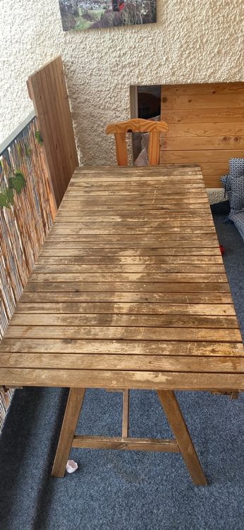 Holztisch Garten Balkon (gebraucht) Kaufen auf Ricardo