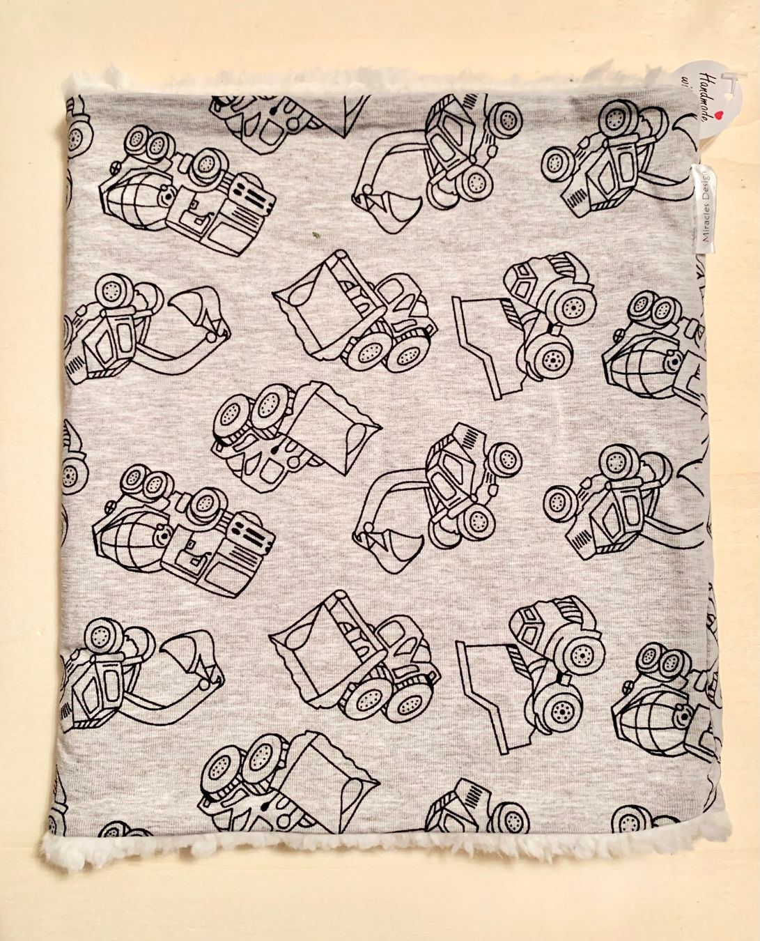 Foulard & Sciarpe: HANDMADE Schlauchschal BAUSTELLE wendbar – Nuovo e nell'imballaggio originale da Emmenbrücke venduto da swissmade-miracles 2
