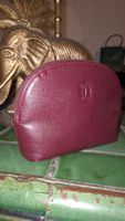 Cartier Kosmetiktasche bordeaux Leder 19x13x5 Vintage 