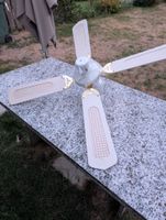 Deckenventilator weiss/gold