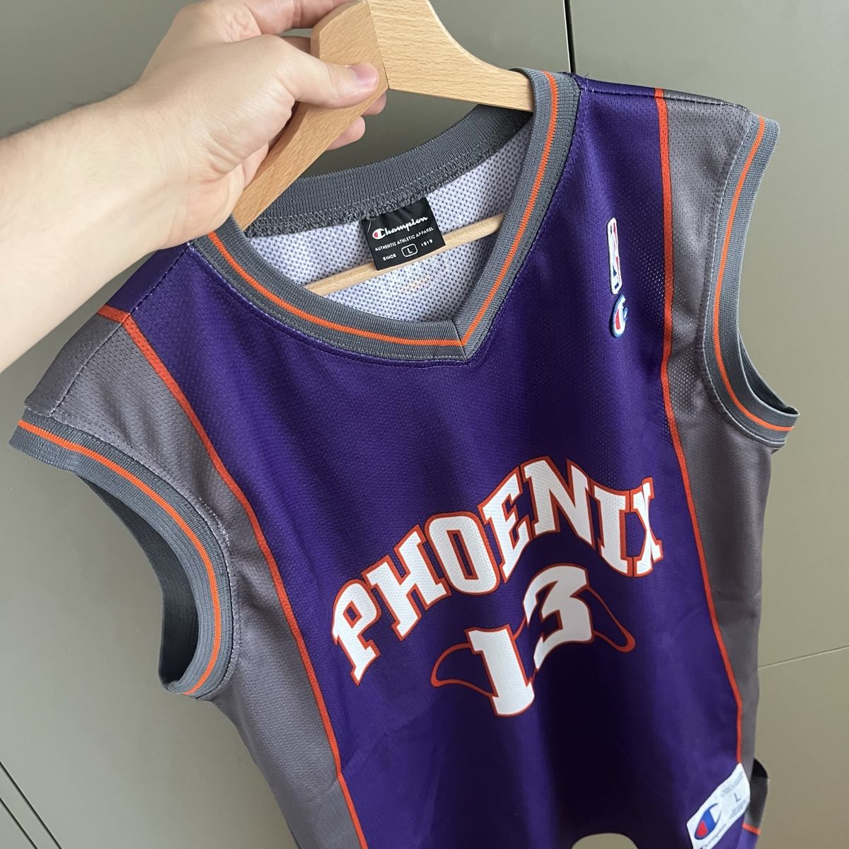 Leibchen & Hosen: Phoenix Suns Trikot Nash Champion L – Gebraucht aus Winterthur von LaBodega 8