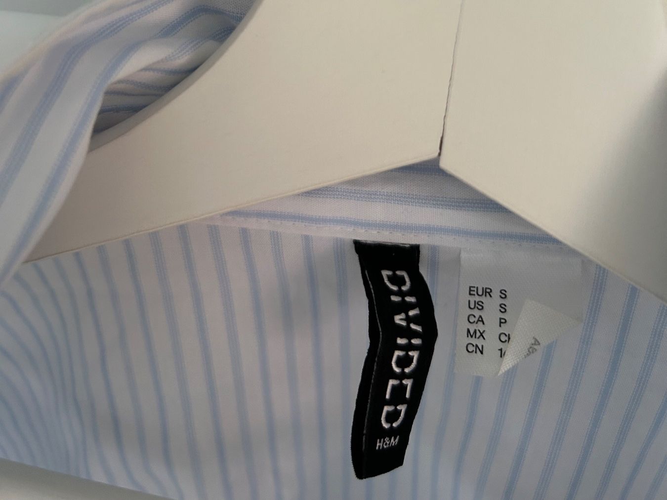 H&M Blusen: H&M 100% Stripped Cotton Crop-Shirt – Gebraucht aus St. Gallen von dec_2jy6 1