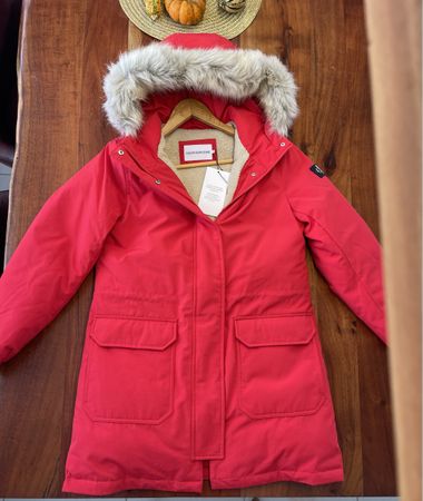 Calvin Klein Daunenparka Winterjacke Rot Grösse S Neu