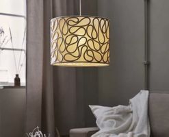 Stylish Beige Lampshade with Rope Detail - Great Condition!