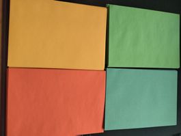 40 Briefumschläge Grösse 12x17cm, Couvert Farben