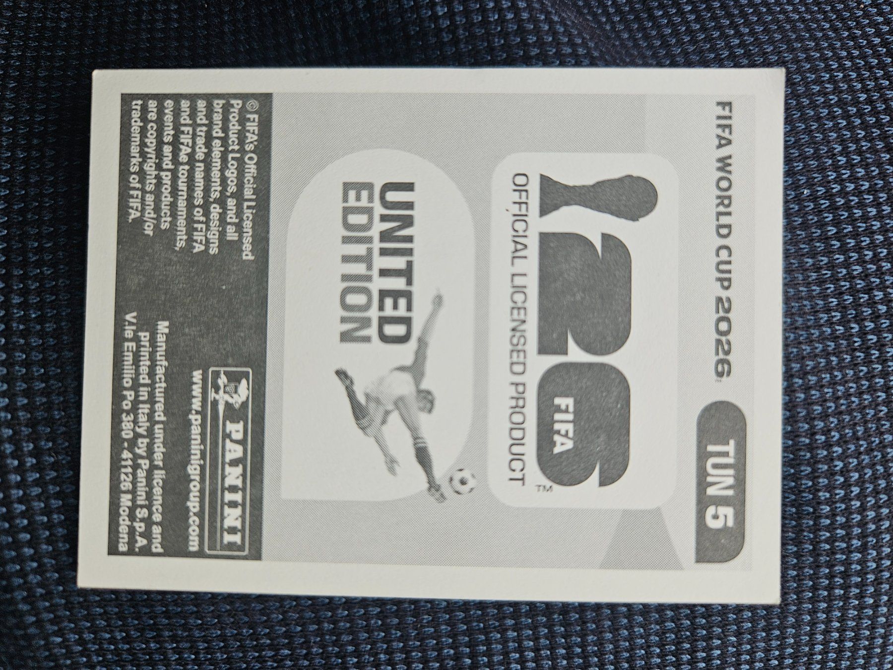 Panini Carte collezionabili: TUN 5 – Usato da Würenlingen venduto da Dinli 1