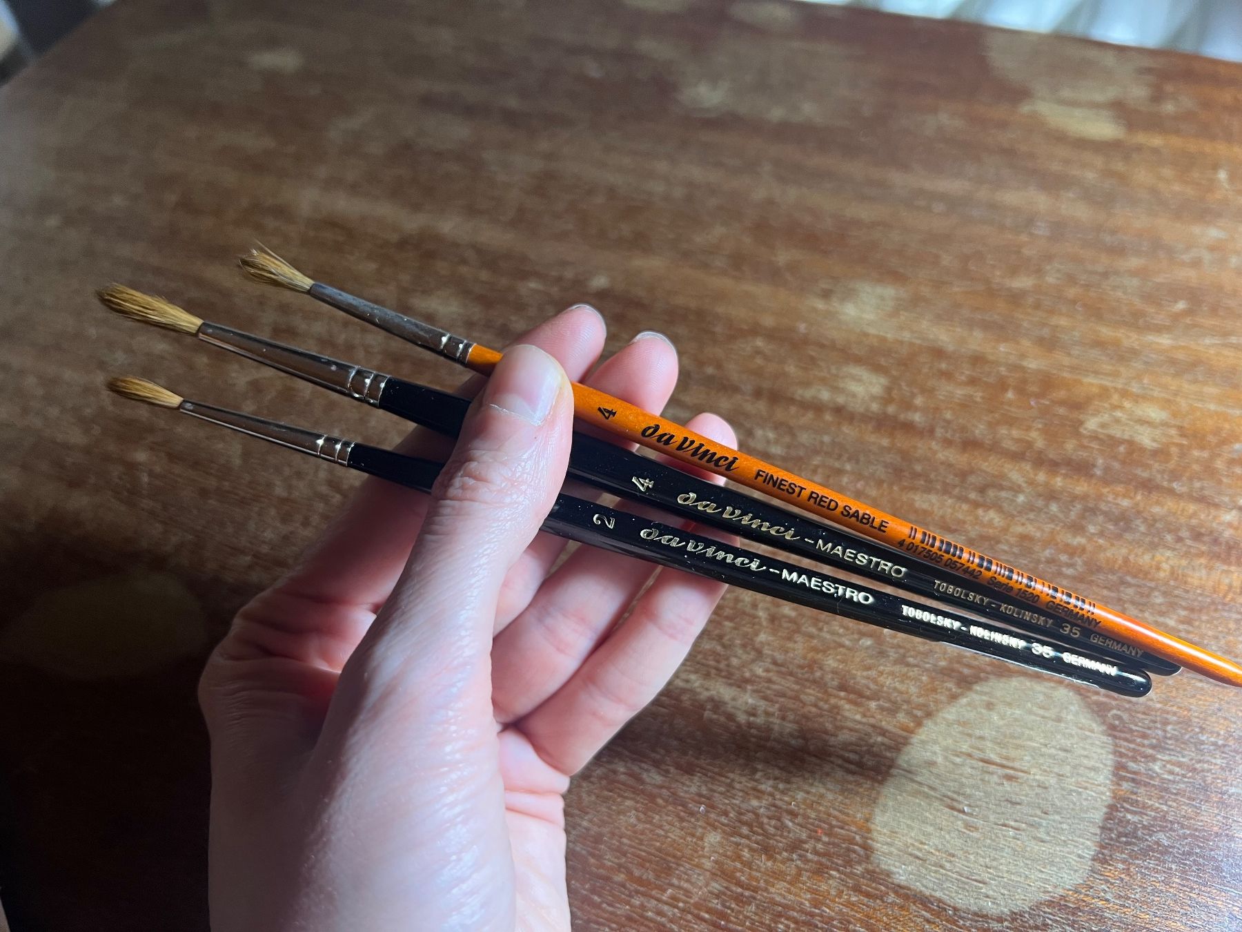 Pennelli: Da Vinci Aquarellpinsel Pinsel set maestro – Usato da Chiasso venduto da ludi_a6