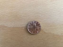 1 Rappen Schweiz 1976 unzirkuliert