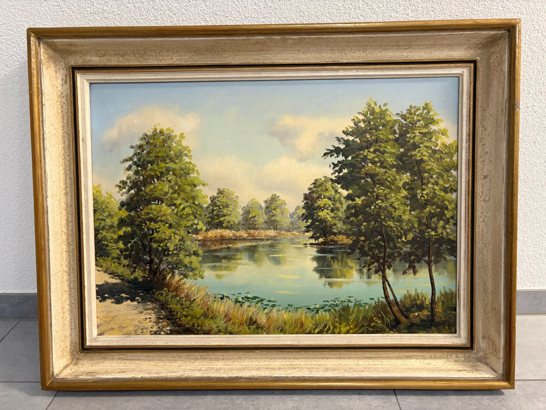 Dipinti: 82x62/ Baumgartner/ Ölgemälde Egelsee Landschaft hübsch – Usato da Ottenbach venduto da TimelessEmotions. 1