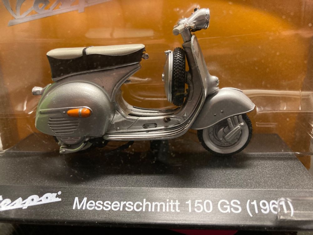 Vespa Messerschmitt 150 GS 1961 1/28 silber NEU/OVP | Kaufen auf