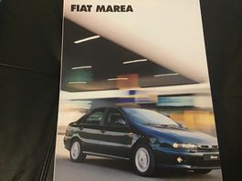 Fiat Marea Faltprospekt 8 Seiten August 1996