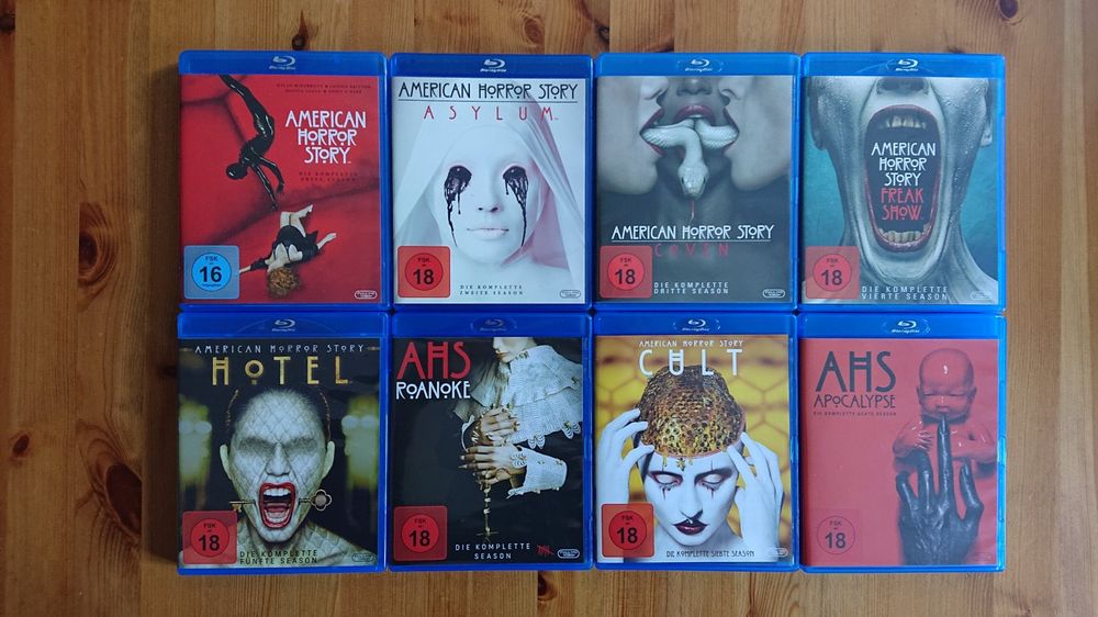 AMERICAN HORROR STORY Staffel 1 bis 8 auf BluRay Kaufen auf Ricardo