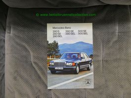 Mercedes-Benz S-Klasse W126 1979/08 Prospekt deutsch