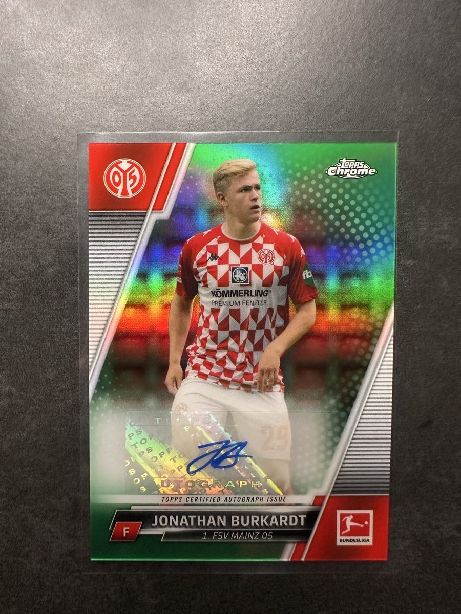 Autogramme: Topps Chrome Jonathan Burkardt Autogramm 44/99 – Neu (gemäss Beschreibung) aus Walliswil b.Wangen von Swiss-Trading-Bros
