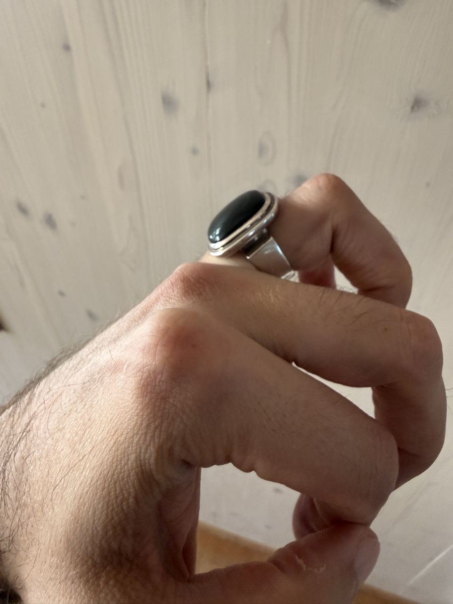 Anelli: Silberring mit Regenbogen-Obsidian – Nuovo (secondo la descrizione) da Knonau venduto da Danyboy30 3