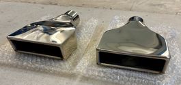 Camaro Exhaust Tips Stainless Steel Rolled 2.25" in 6"x 2.2"