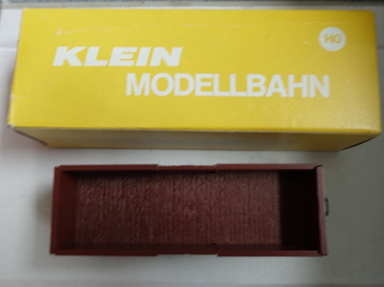 Kleinbahn Modellini di ferrovie: KLEIN Modellbahn offener Güterwagen – Usato da Wallbach venduto da Sarrows 2