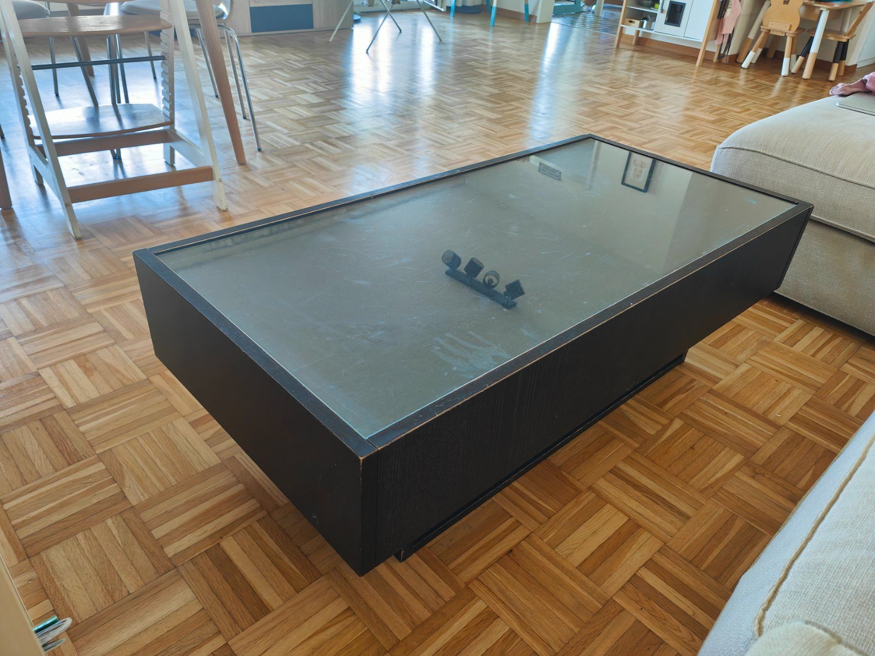 Tavoli: Sofatisch Massivholz und Glas – Usato da Zürich venduto da mso_qv78 1