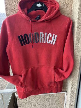 Tuta Hoodrich rossa, felpa + pantaloni , taglia S