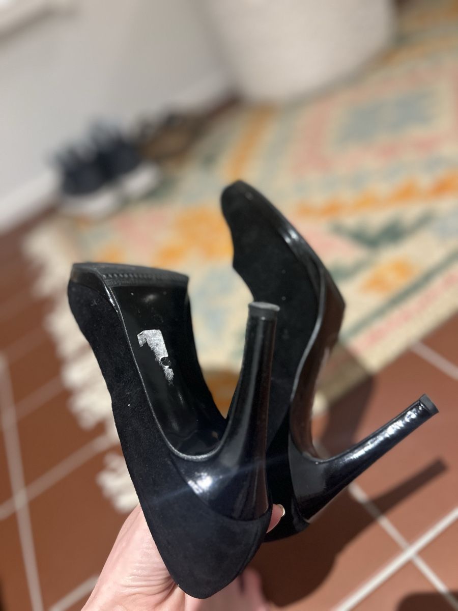 Chaussures femmes: Peter Kaiser black suede leather heels. Size 6.5. – D'occasion à Unterägeri par Ekomaki 1
