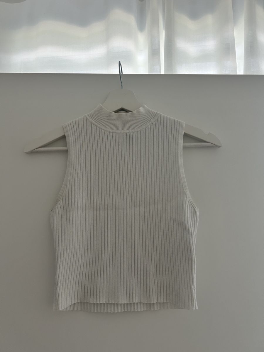 H&M Top: Weisses Highneck Top Grösse XS – Usato da Oberkirch LU venduto da a.nn.y