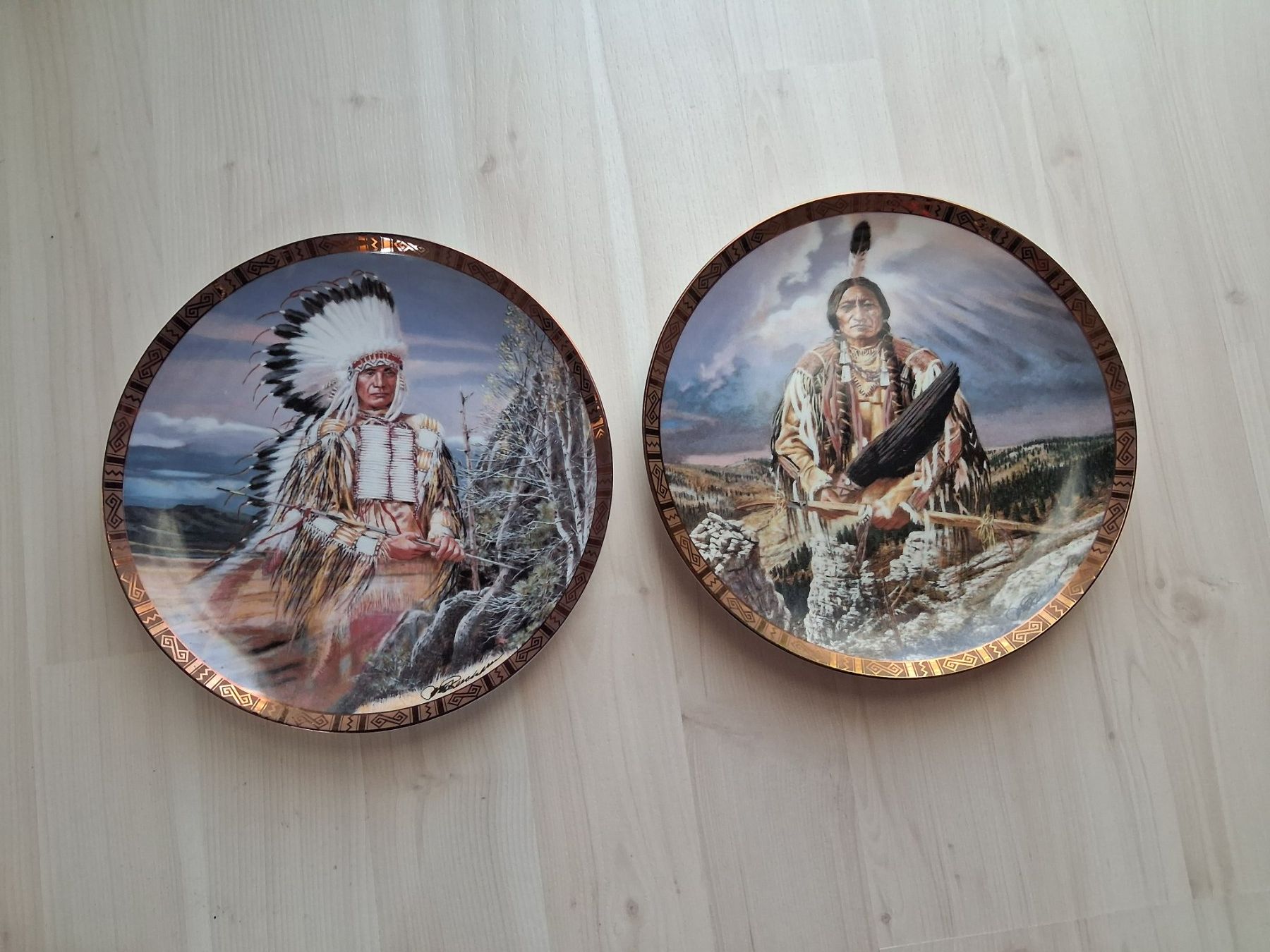 Assiettes: 2 X SAMMELTELLER INDIANER – D'occasion à langnau par Santos1411