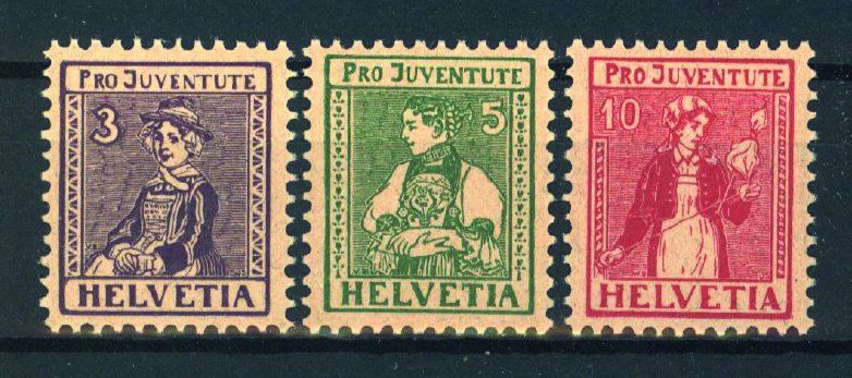 Tutti i francobolli: 1917, Pro Juventute ** – Usato da Willisau venduto da Vollstempel