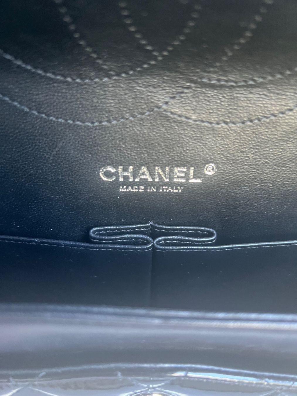 Chanel Borse da donna: Chanel Timeless Double Flap Schwarz Lackleder Jumbo fullset – Usato da Zürich venduto da jia_57tp 7
