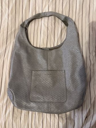 Bridas Handtasche/Shopper silberfarben, neuwertig!