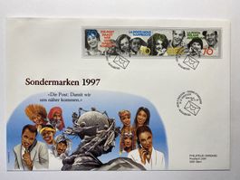 FDC Grossbrief Sondermarken Die Post 1997 ET
