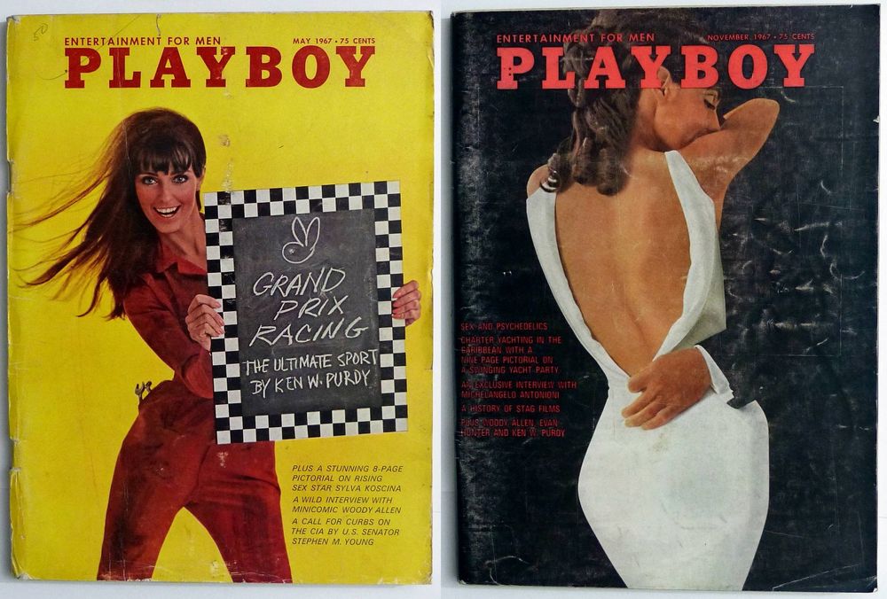 2 PLAYBOY 1967 USA EDITION SYLVA KOSCINA NUDE WOODY ALLEN (Gebraucht