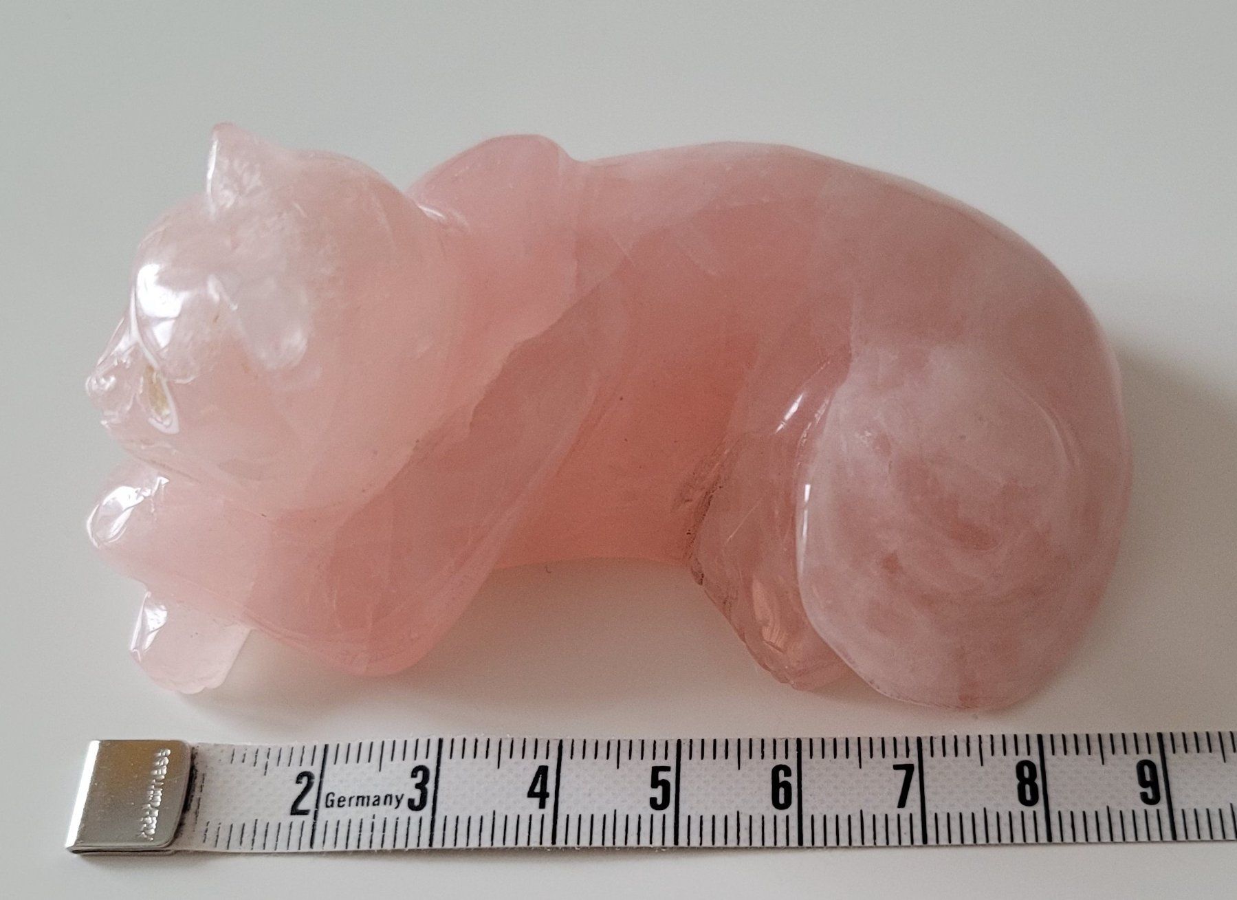 Statuette: Rosenquarz Katzenfigur Edelsteinkatze – Usato da Zürich venduto da fourpaws 6